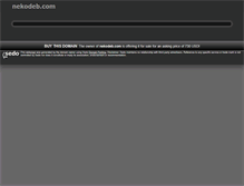 Tablet Screenshot of nekodeb.com